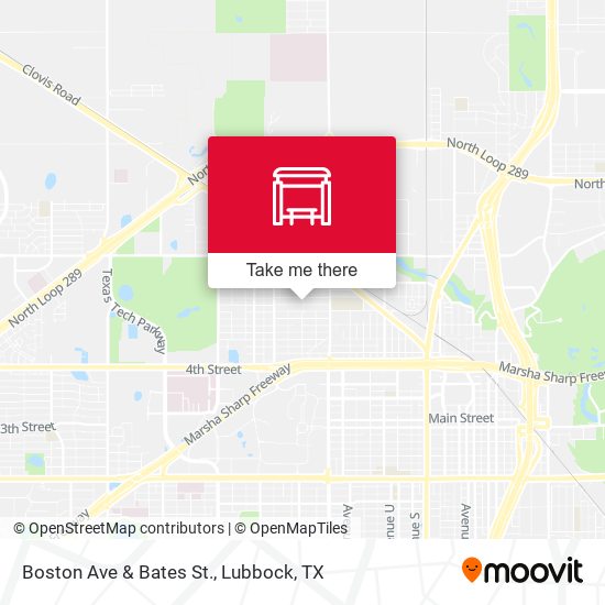 Boston Ave & Bates St. map