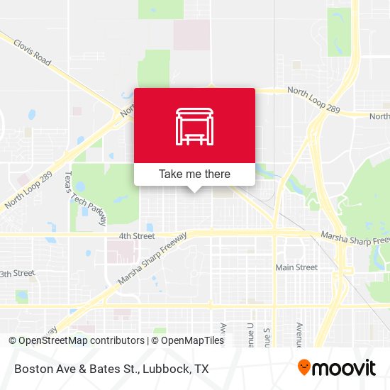 Boston Ave & Bates St. map