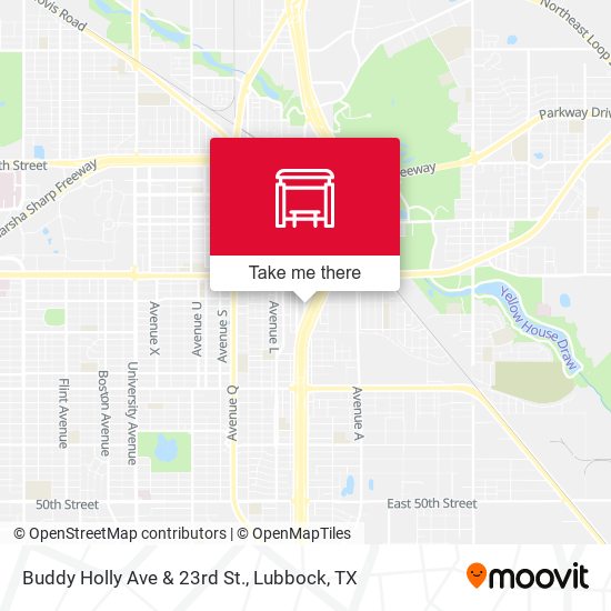 Buddy Holly Ave & 23rd St. map