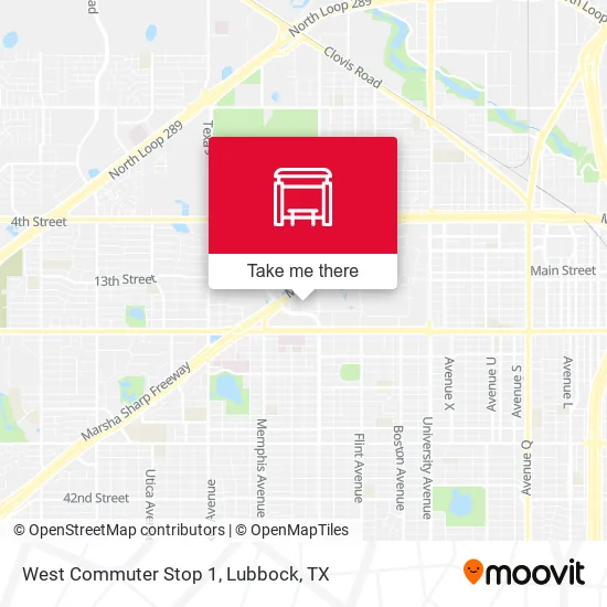 Mapa de West Commuter Stop 1