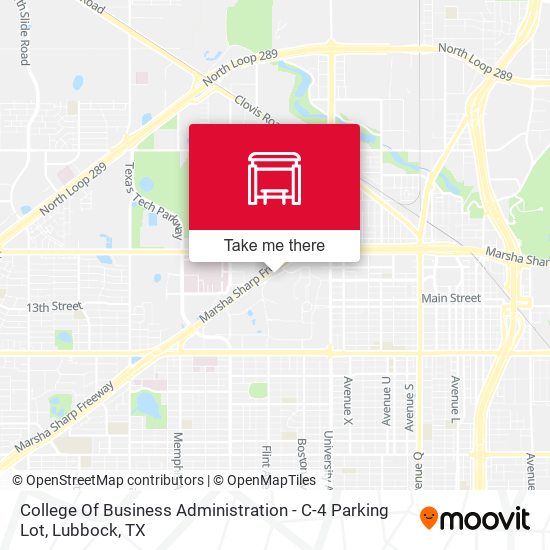 College Of Business Administration - C-4 Parking Lot map