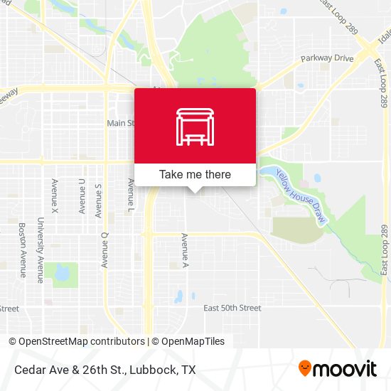 Cedar Ave & 26th St. map