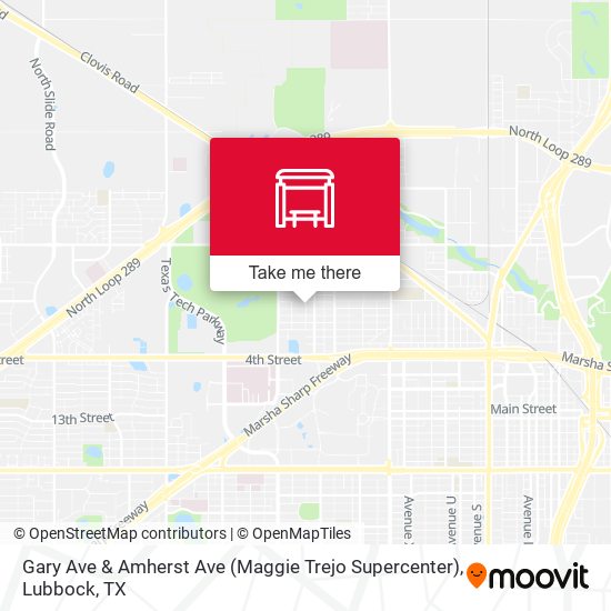 Gary Ave & Amherst Ave (Maggie Trejo Supercenter) map