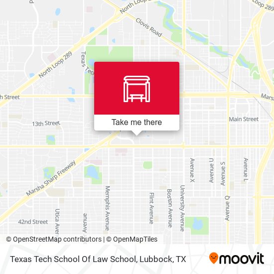 Mapa de Texas Tech School Of Law School