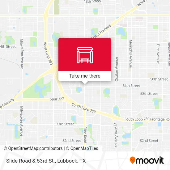 Slide Road & 53rd St. map