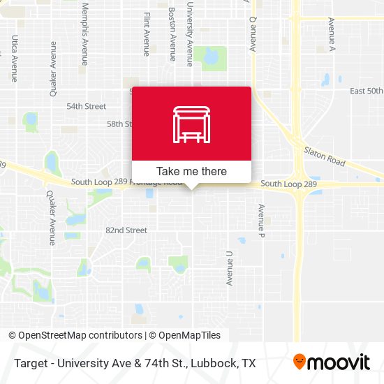 Target - University Ave & 74th St. map