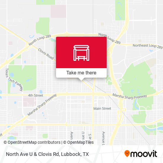 North Ave U & Clovis Rd map