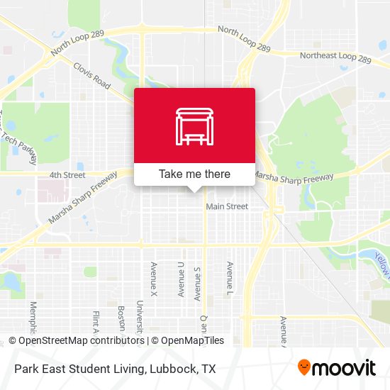 Park East Student Living map