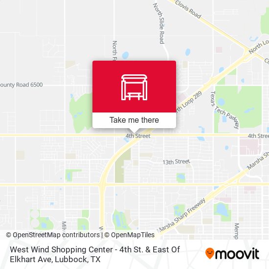 West Wind Shopping Center - 4th St. & East Of Elkhart Ave map