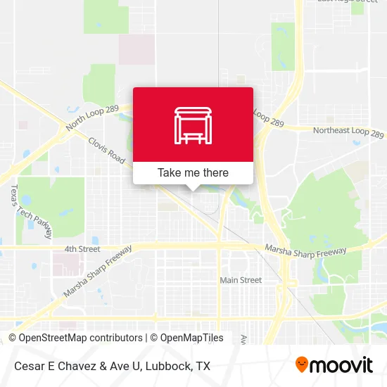 Cesar E Chavez & Ave U map