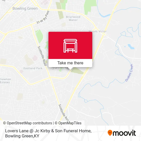 Lovers Lane @ Jc Kirby & Son Funeral Home map
