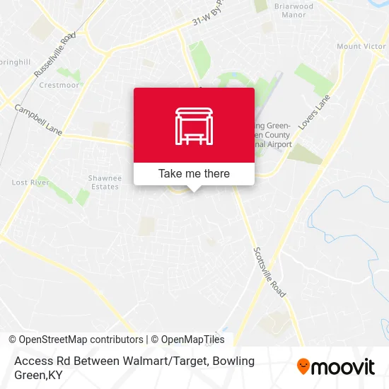 Access Rd Between Walmart / Target map
