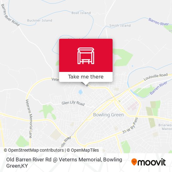 Old Barren River Rd @ Veterns Memorial map