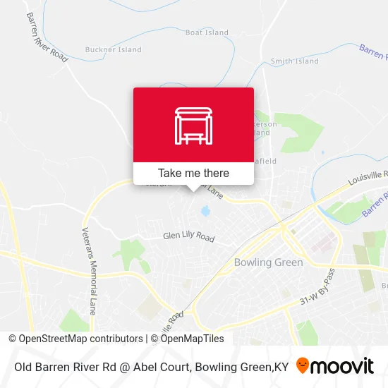 Old Barren River Rd @ Abel Court map