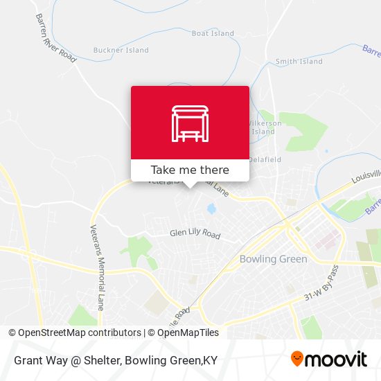 Grant Way @ Shelter map