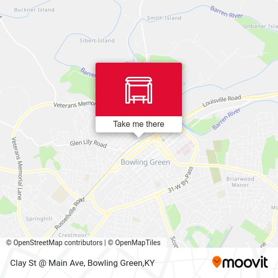 Clay St @ Main Ave map