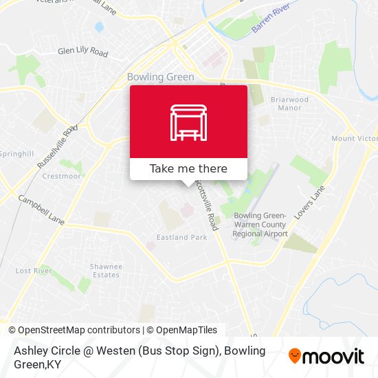 bus stop symbol on map