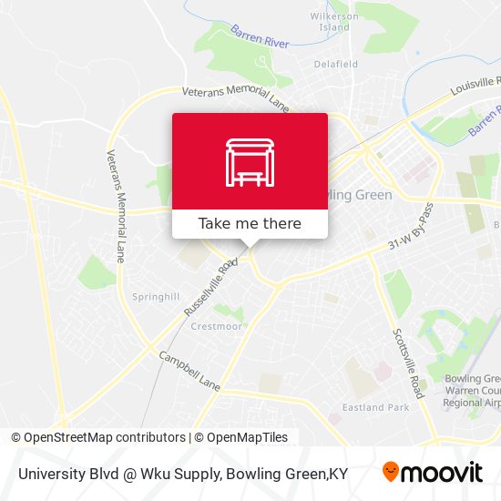 Mapa de University Blvd @ Wku Supply