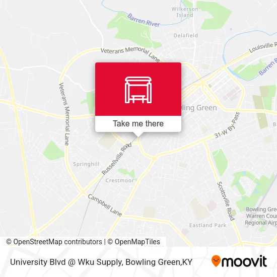 University Blvd @ Wku Supply map