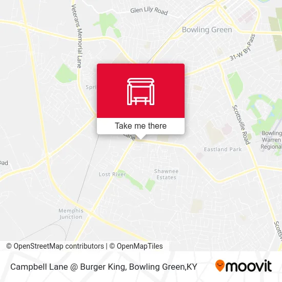 Campbell Lane @ Burger King map