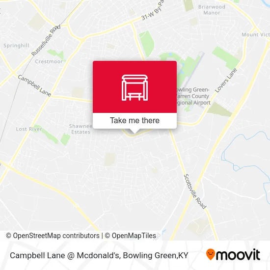 Campbell Lane @ Mcdonald's map