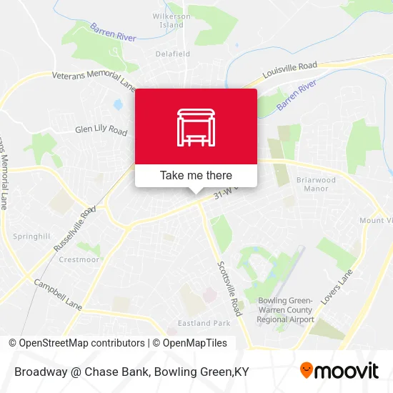 Broadway @ Chase Bank map