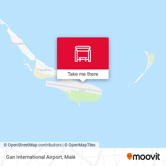 Gan International Airport map