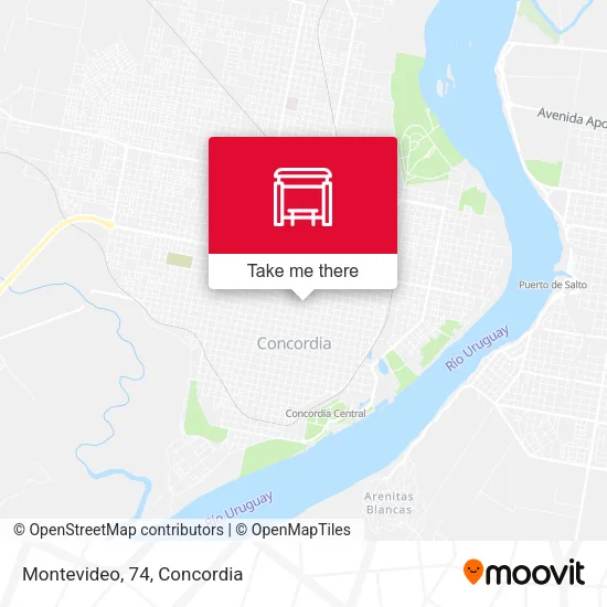 Montevideo, 74 map