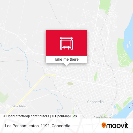 Los Pensamientos, 1191 map