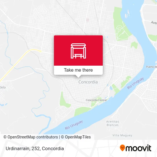 Urdinarrain, 252 map