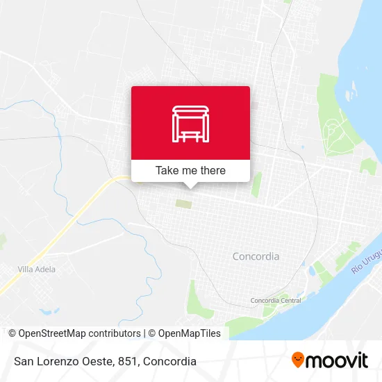 San Lorenzo Oeste, 851 map
