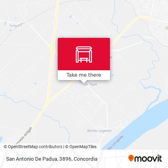 San Antonio De Padua, 3896 map