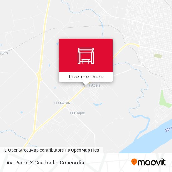 Av. Perón X Cuadrado map