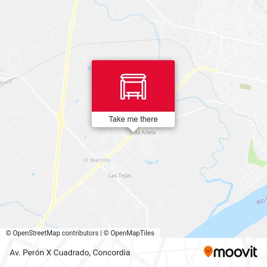 Av. Perón X Cuadrado map