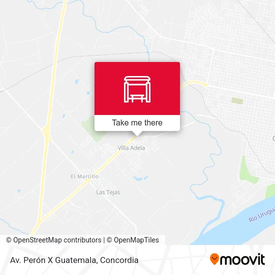 Av. Perón X Guatemala map