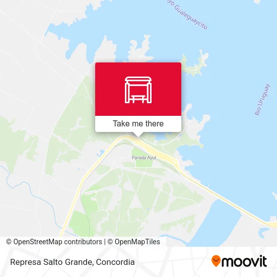 Represa Salto Grande map