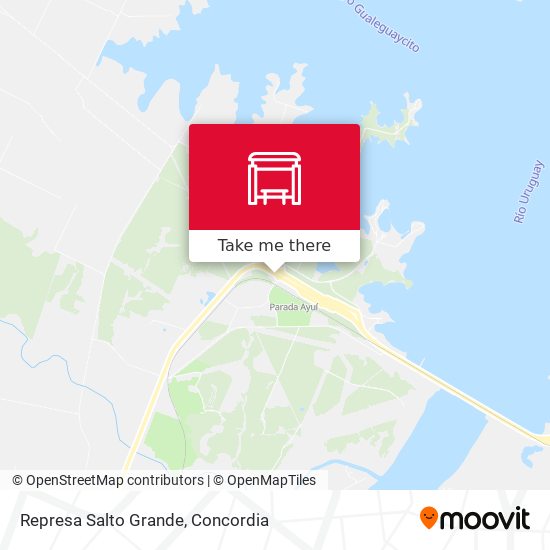 Mapa de Represa Salto Grande