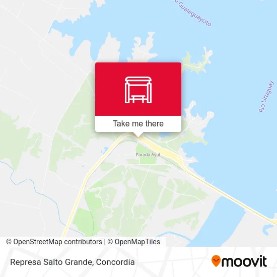 Represa Salto Grande map