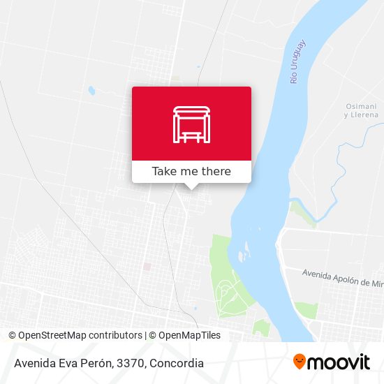 Mapa de Avenida Eva Perón, 3370