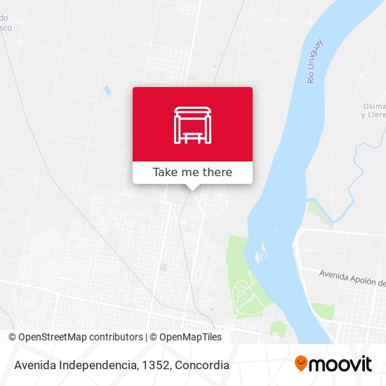 Mapa de Avenida Independencia, 1352