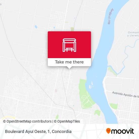 Boulevard Ayuí Oeste, 1 map