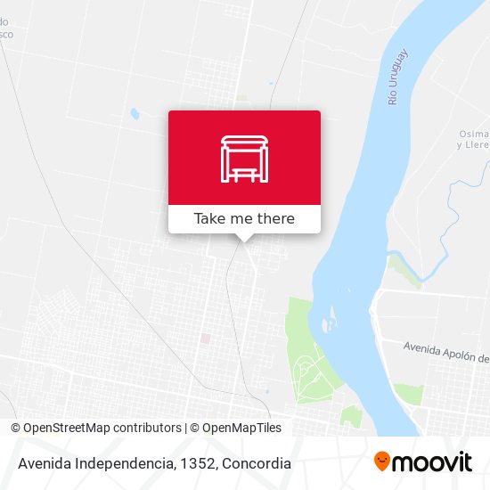 Mapa de Avenida Independencia, 1352