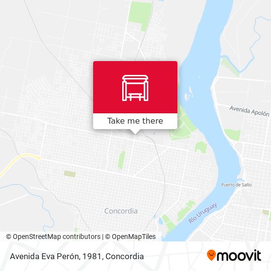 Mapa de Avenida Eva Perón, 1981