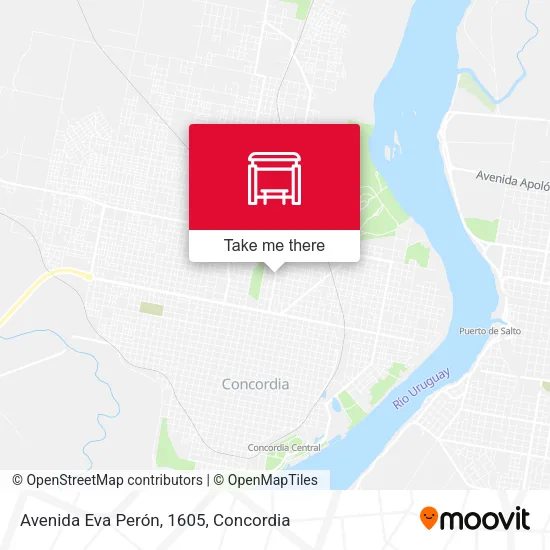 Avenida Eva Perón, 1605 map