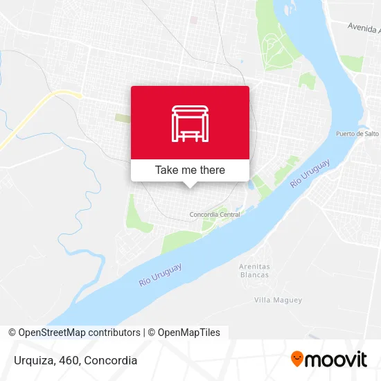 Urquiza, 460 map