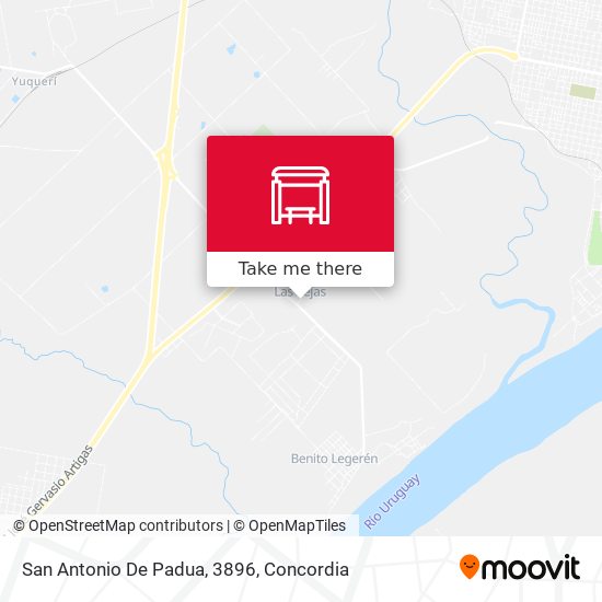 San Antonio De Padua, 3896 map
