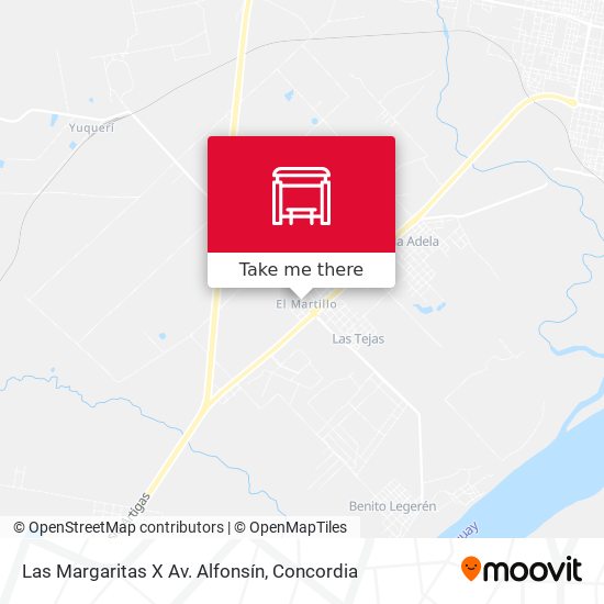 Las Margaritas X Av. Alfonsín map