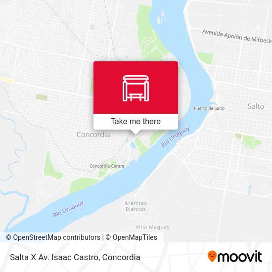 Salta X Av. Isaac Castro map
