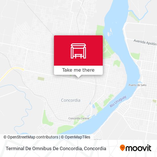 Terminal De Omnibus De Concordia map