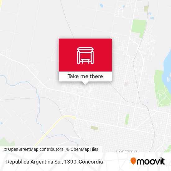Republica Argentina Sur, 1390 map